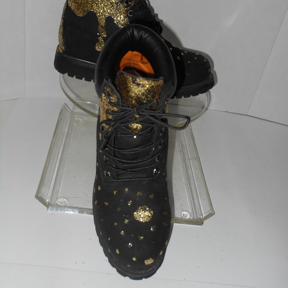 TIMBERLAND BLACK LEATHER SUEDE ANKLE BOOTS SIZE 7 - Picture 5 of 5